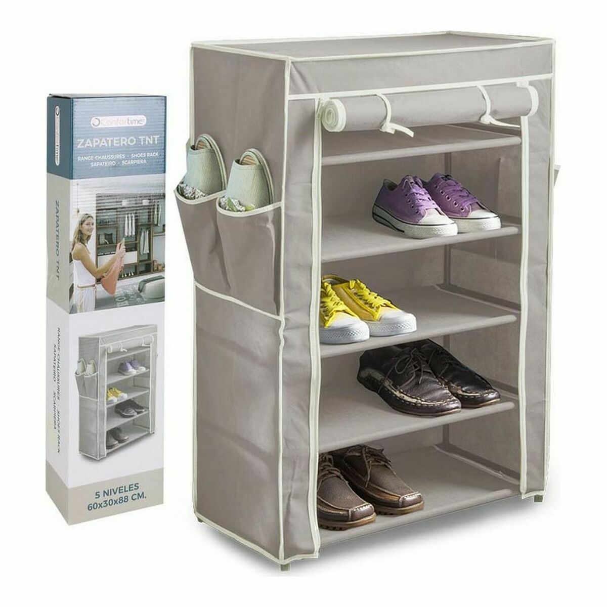 Kenkäteline Confortime TNT (Non Woven) 60 x 30 x 88 cm (5 osaa)